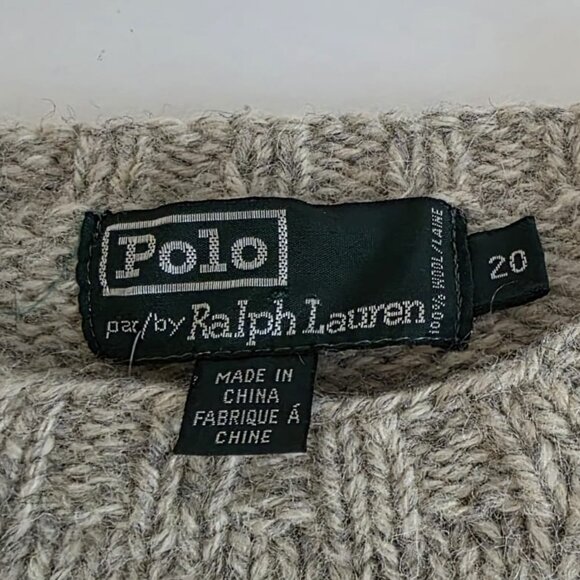 POLO RALPH LAUREN VTG WOOL SWEATER! - Picture 13 of 15